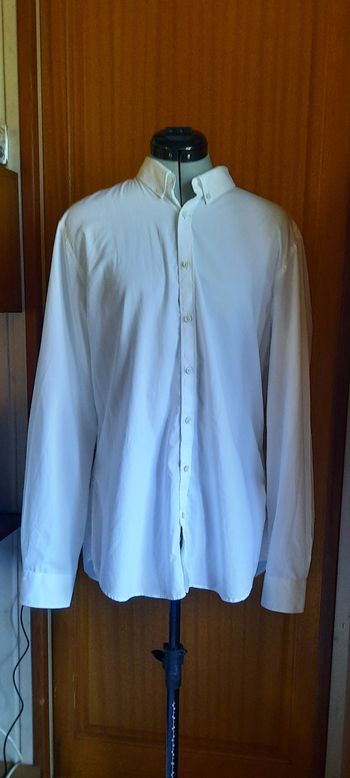 Chemise blanche, homme, Angelico Litrico, taille XL/42