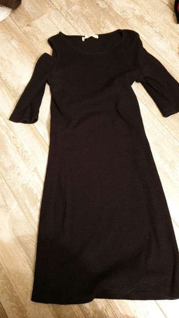 Robe noir top epaules découvertes #oriana.bl34
