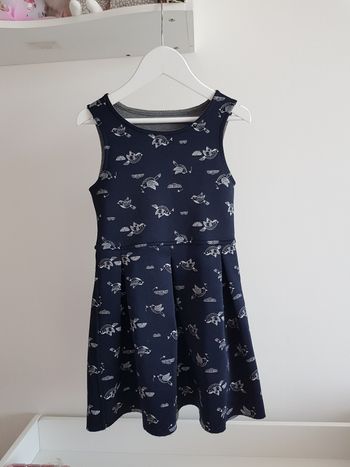 Robe epaisse bleu grise