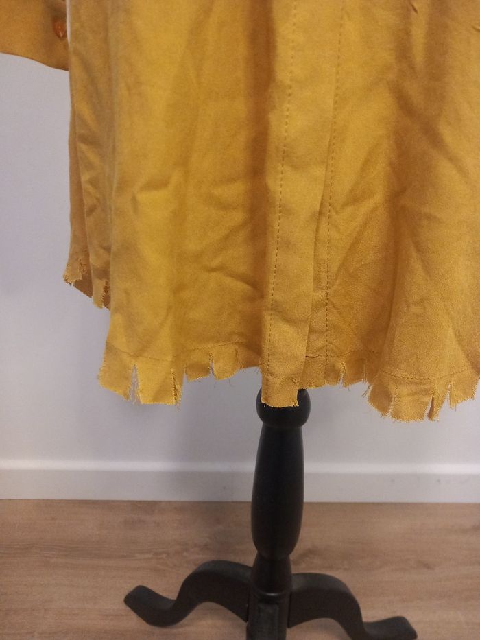 Robe chemise jaune à franges New Laviva - photo numéro 3