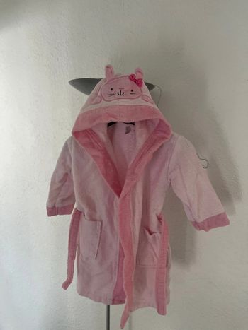 Peignoir lapin avec noeud taille 2 - 3 ans