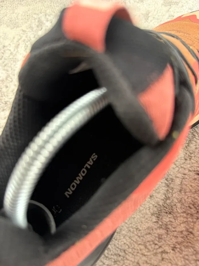 Salomon SpeedCross 6 - Black & Orange & Bordeaux - photo numéro 18