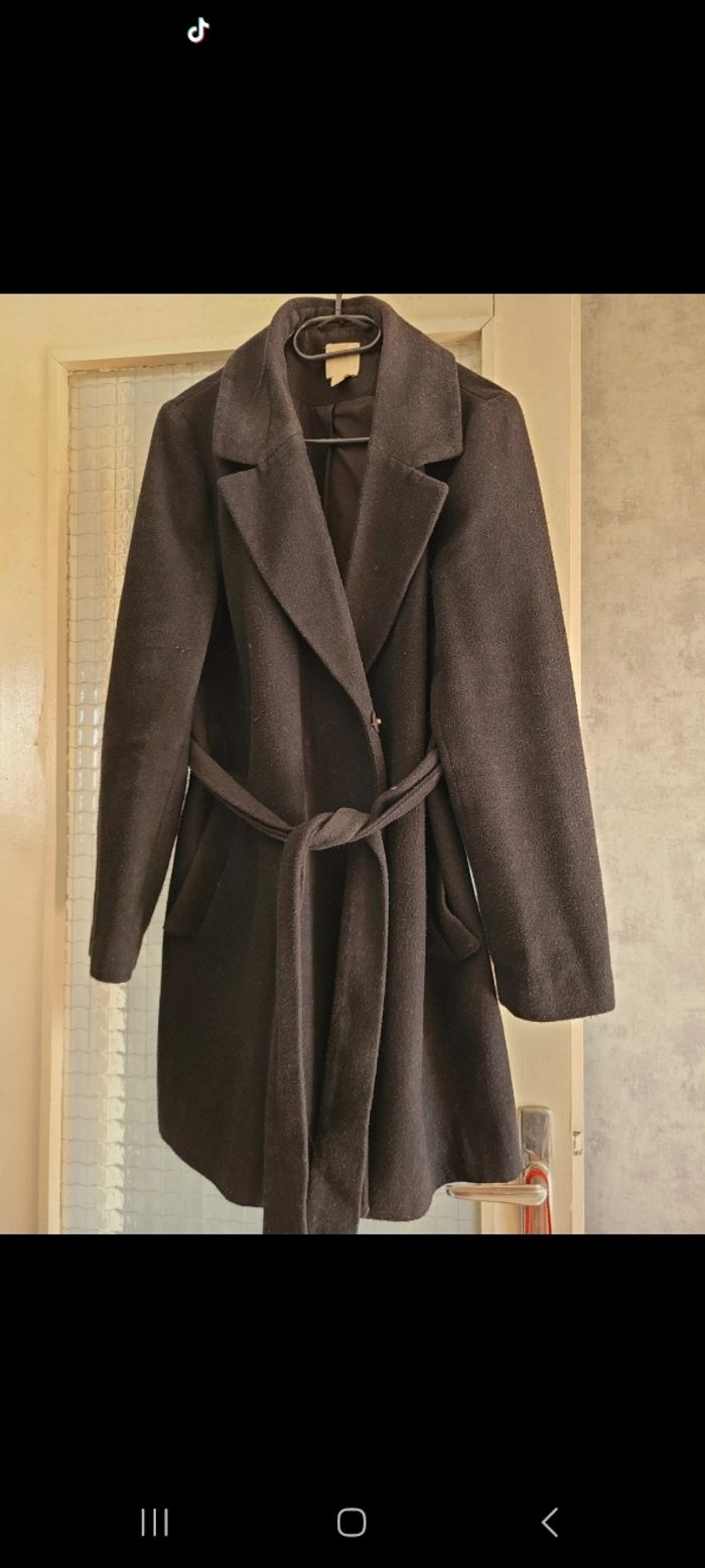 Manteau noir femme