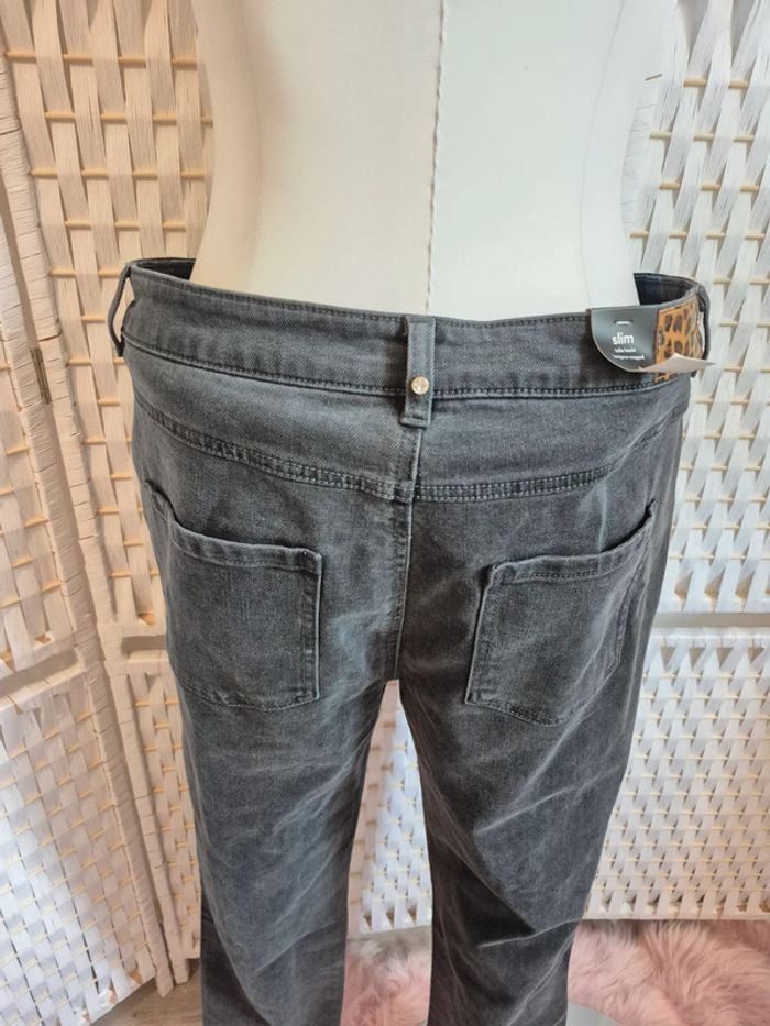💕Jolie jean slim taille haute cropped femme T44 Mosquitos💕 - photo numéro 4