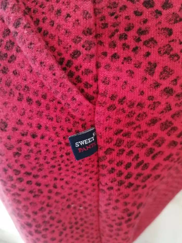 Pantalon de jogging coupe slim rouge à motifs piton / sweet pants / (16ans) - photo numéro 7