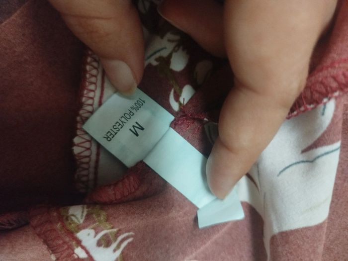 Robe d'été bordeaux fleurie à volants | Shein | M - photo numéro 3