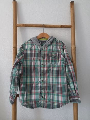 Chemise doublée / surchemise à capuche Okaïdi 8 ans