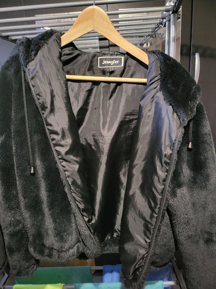 Blouson d'hiver noir pour femme Jennyfer Taille M