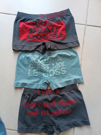 Boxers taille 2/6 ans