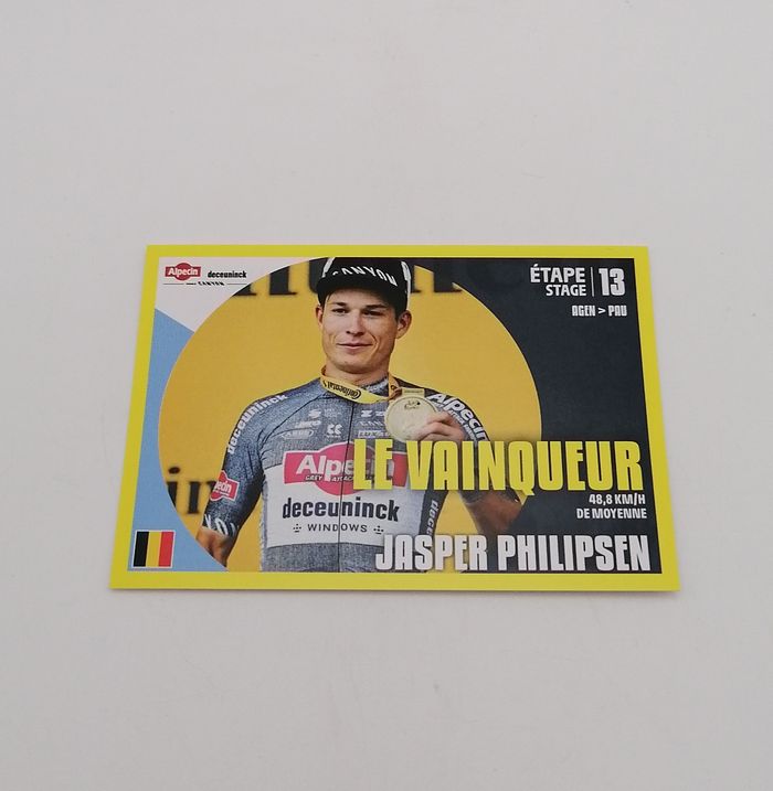 Panini sticker Tour de France 2024 n° T13 Jasper Philipsen.
