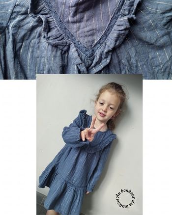4 ans robe tape a l'oeil