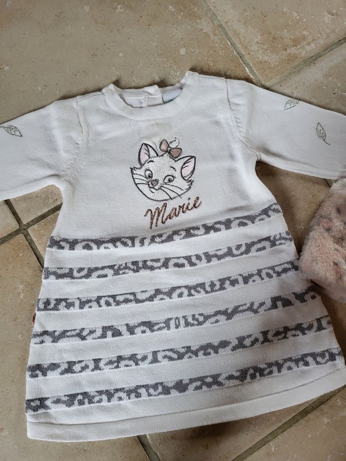 Robe pull et gilet 6 mois Marie Aristochats - photo numéro 2