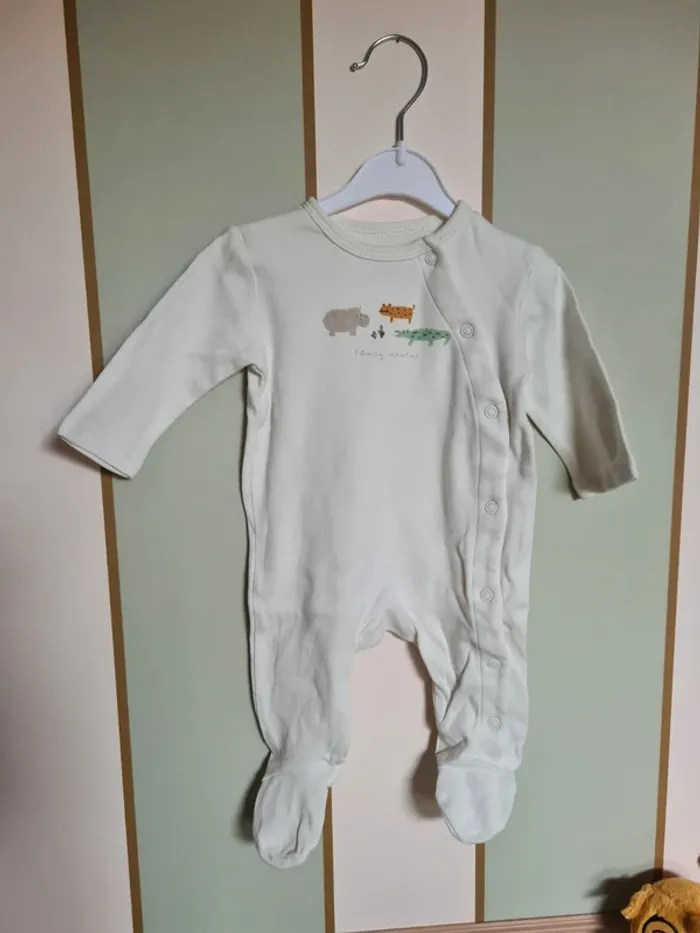 Pyjama long léger. Bébé garçon 3 mois. Kiabi - photo numéro 2