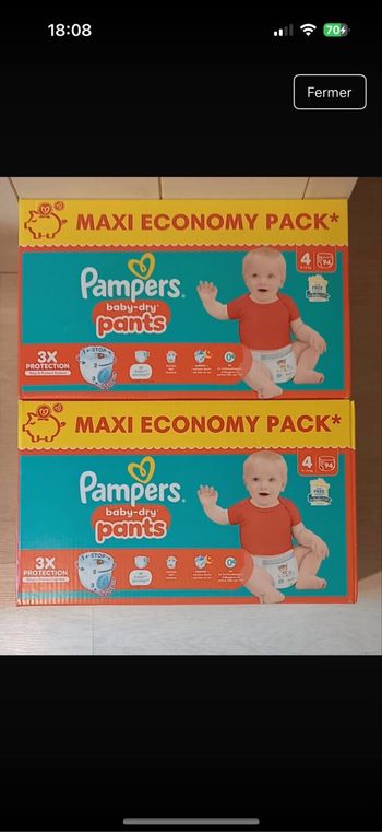 Pampers baby dry pants taille (9-14) kg