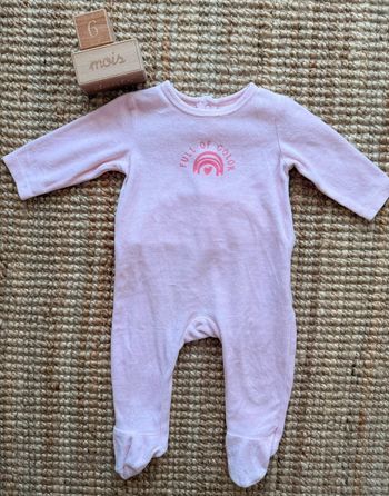 Pyjama velours TEX 6mois / 68cm