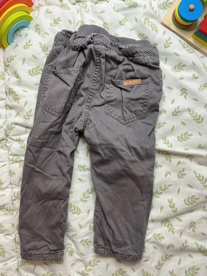 pantalon gris doublé kimbaloo 24 mois - photo numéro 6