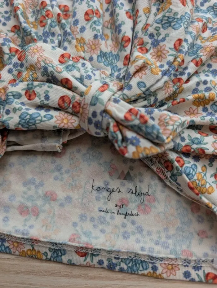 Bonnet fin avec noeud Konges Slojd 2 - 4 ans - photo numéro 3