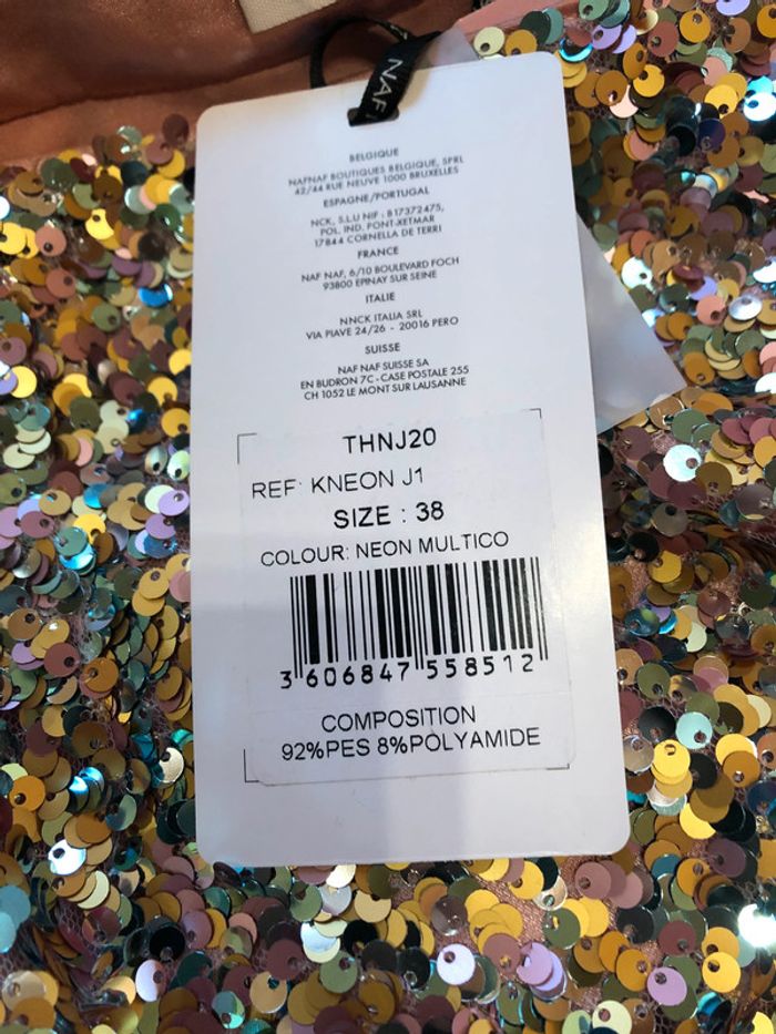 Jupe à sequins naf naf - n e u ve - photo numéro 7