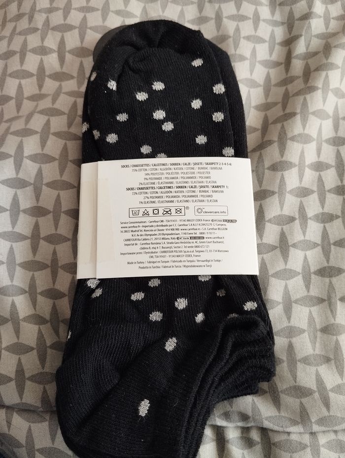 Lot de 6 paires de socquettes neuves taille 35/37 - photo numéro 2