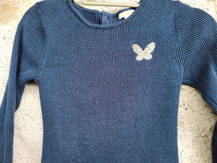 12 ans, Vertbaudet, magnifique robe bleu nuit pailletée - photo numéro 3