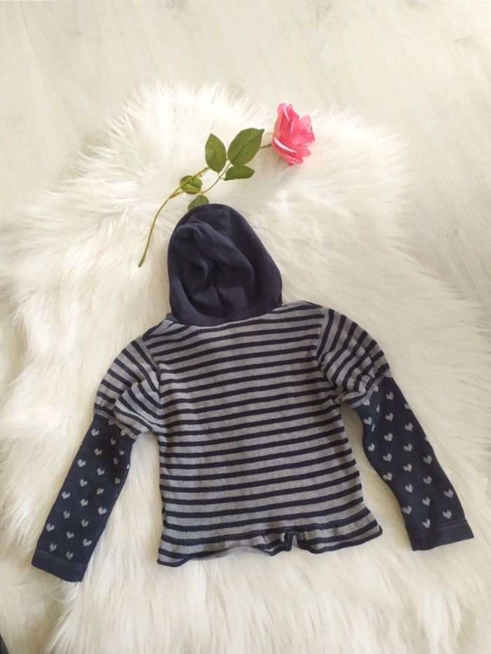 Gilet zip à capuche 3 ans en coton 3 pommes - photo numéro 2