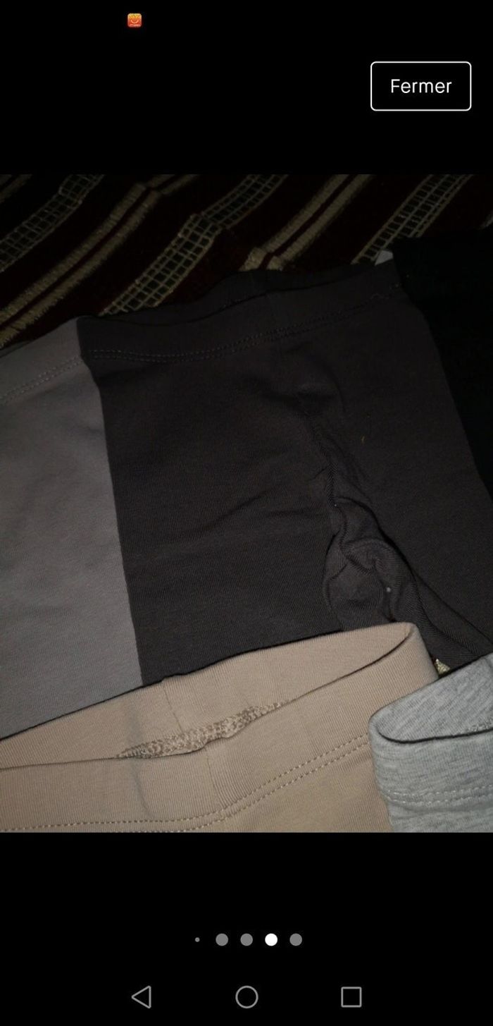 Lot 5 leggings fille. H&M. 1 mois - photo numéro 4