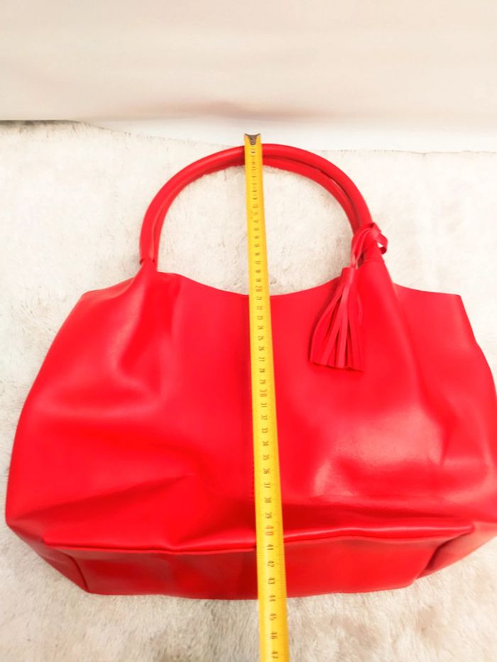 Sac a main rouge en très bon état - photo numéro 7