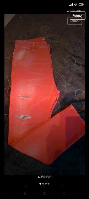 Jean t 36 effets déchiré et usé, marque Please