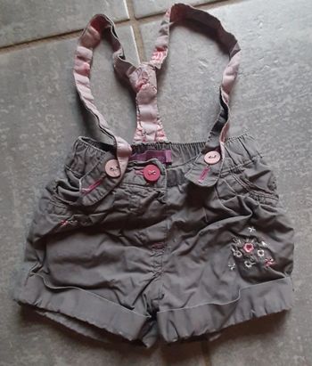Salopette short fille gémo 3 mois