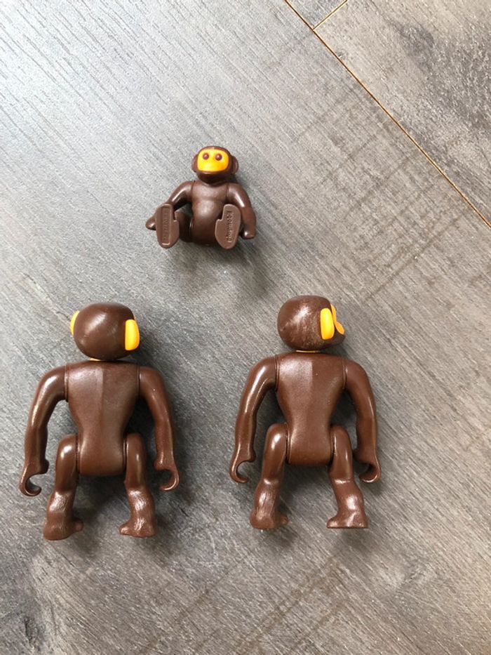 Lot de 3 singes playmobil - photo numéro 2