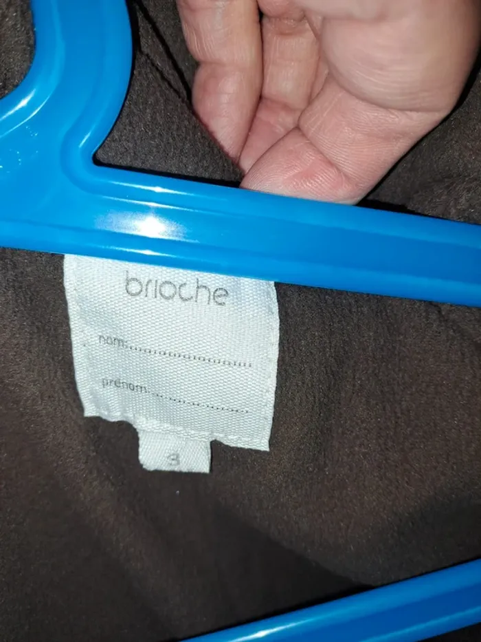 Combinaison bien chaude garçon doublée brioche 3 mois comme neuve marron - photo numéro 7