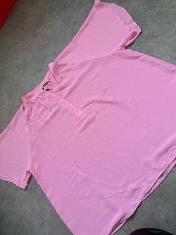 ✨Chemise avec manche bouffante rose ✨