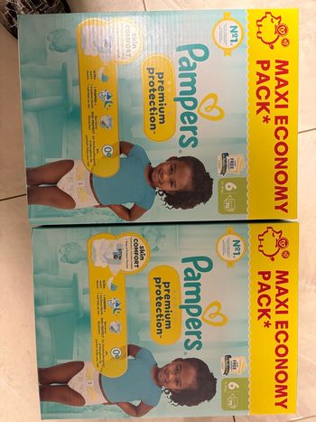 2 maxi economy pack Pampers premium protection taille 6