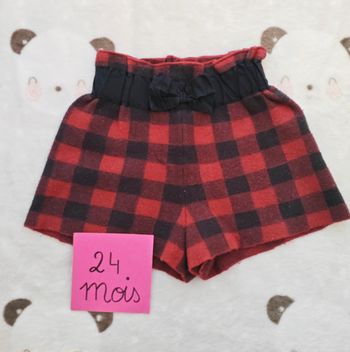 Short enfant fille carreaux Kiabi 2 ans