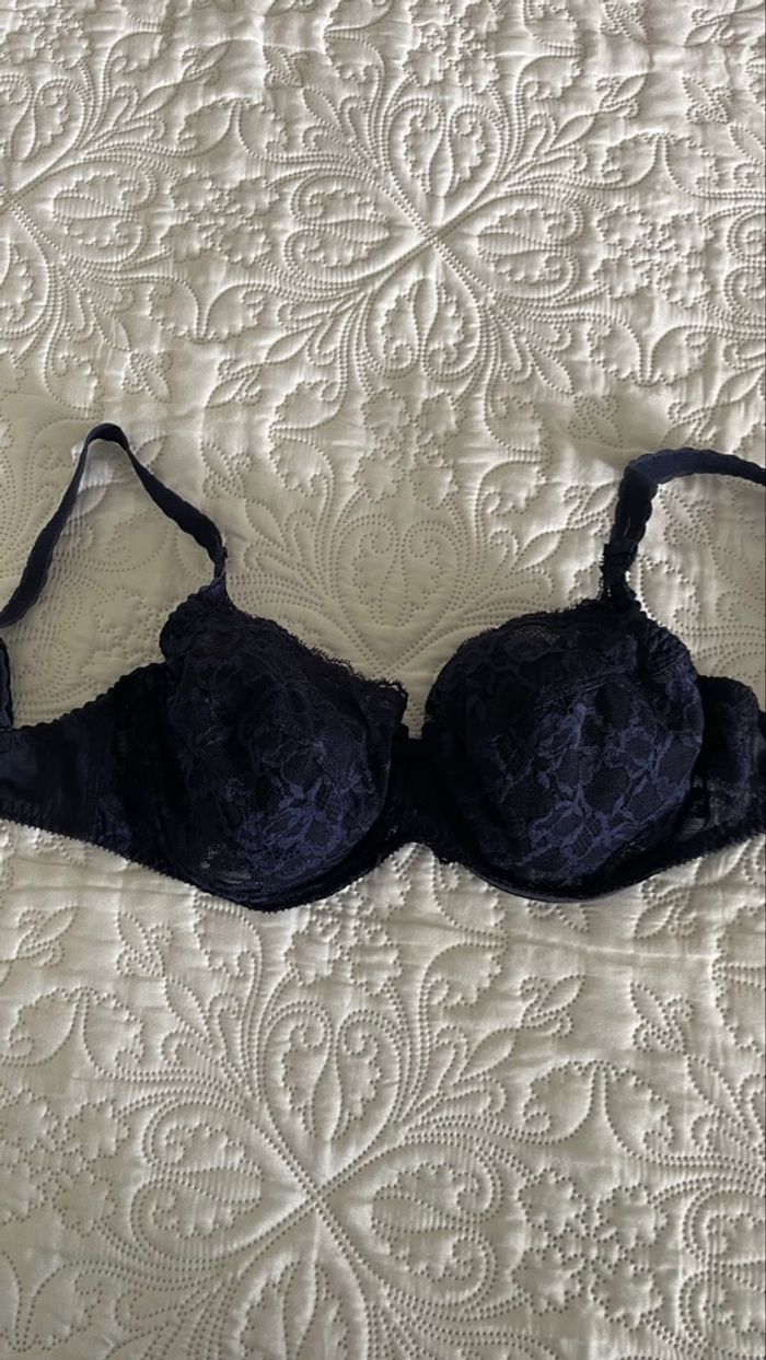 Soutien gorge bleu marine - photo numéro 2