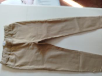 Pantalon beige elastanne  ceinture elastique