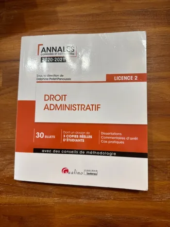 Livre droit administratif, licence deux