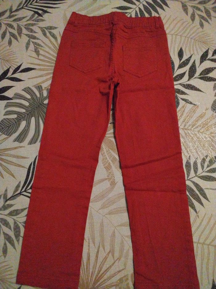 Pantalon rouge taille élastique 9 ans Tissaia - photo numéro 2