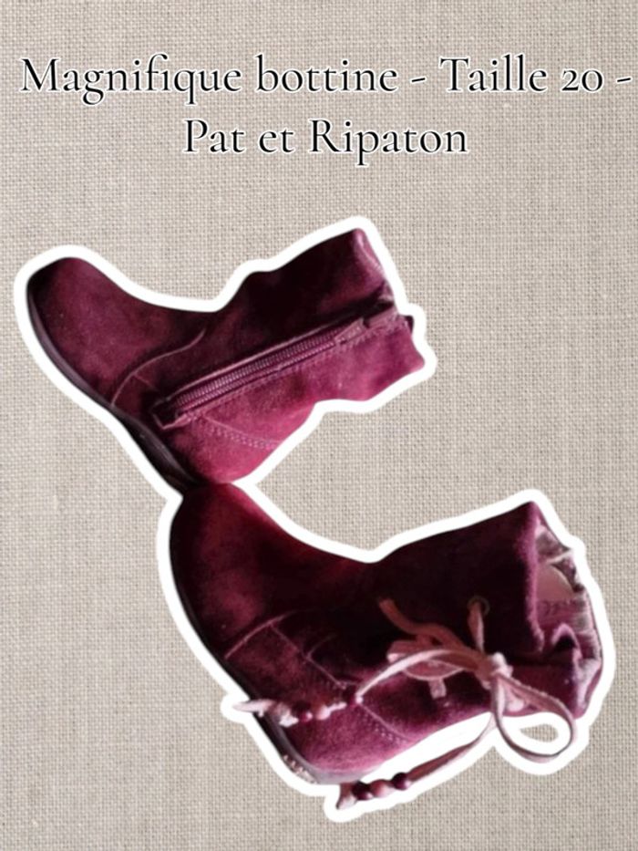 Magnifique bottine - Taille 20 - Pat et Ripaton - photo numéro 3