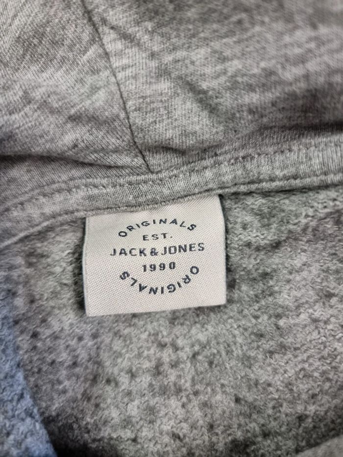 Jack & Jones sweat gris capuche * taille M * - photo numéro 5