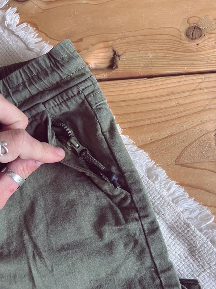 Pantalon cargo à poche kaki du pareil au même dpam 5 ans 110 - photo numéro 4