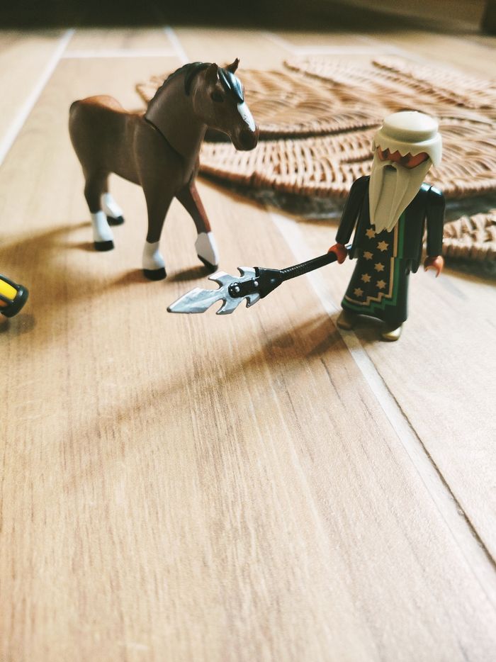 🐴Playmobil lot de figurines Robin des bois, cheval et Magicien - photo numéro 3