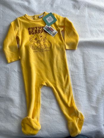 Pyjama roi lion 12mois 
