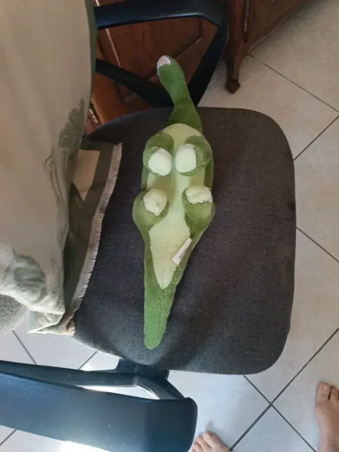 Peluche dinosaure vert Walking - photo numéro 3