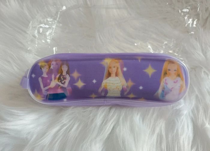 Trousse scolaire barbie violette
