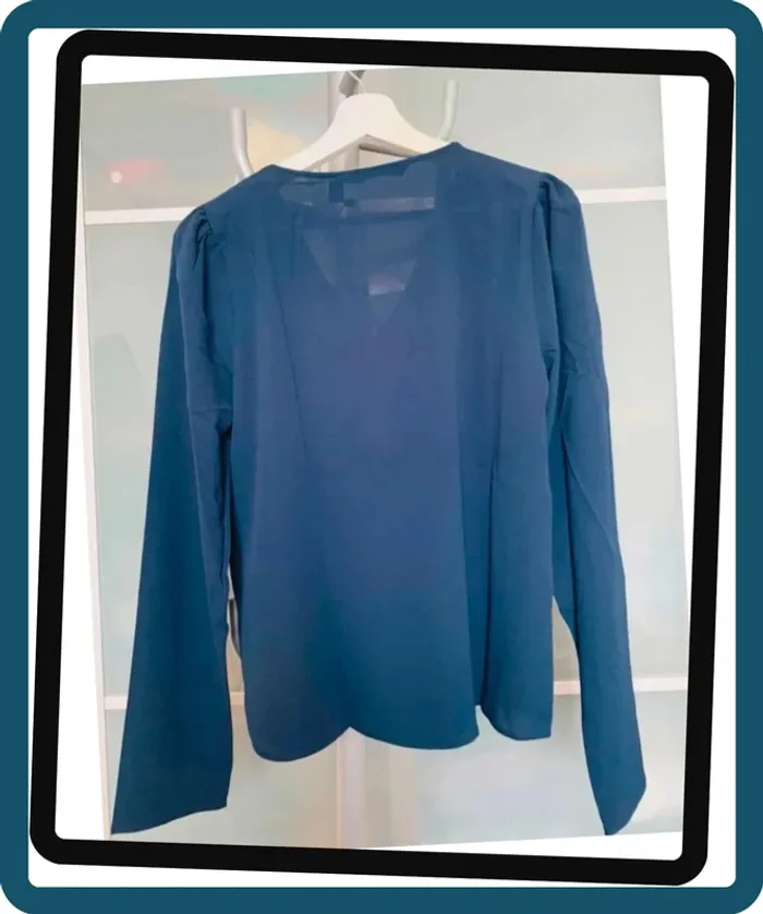 Blouse en Mousseline Marine Vero Moda T/M - photo numéro 5