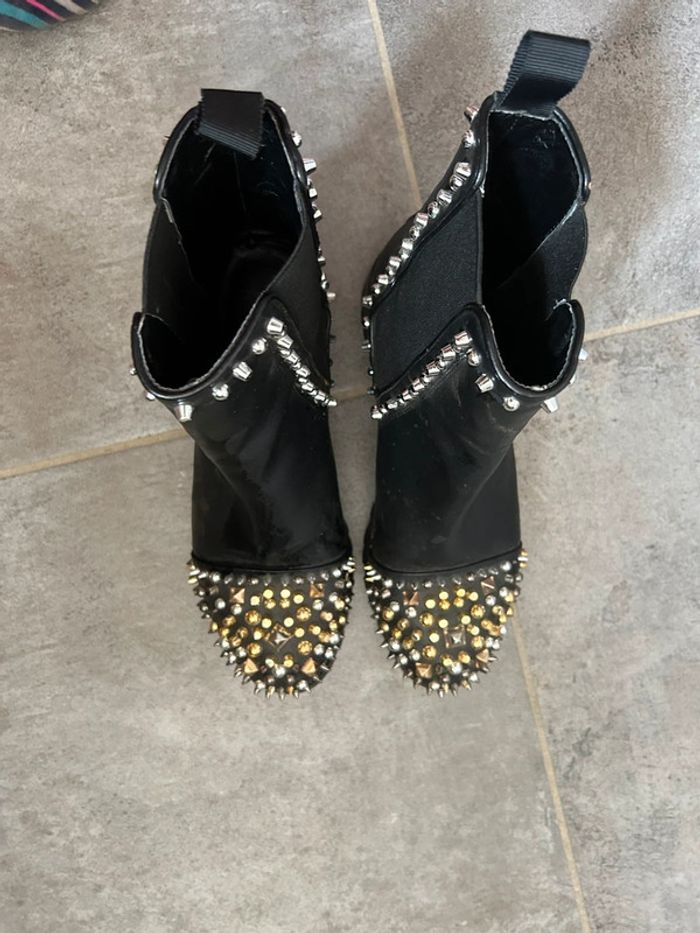 Bottines en cuir stylée T37 - photo numéro 2