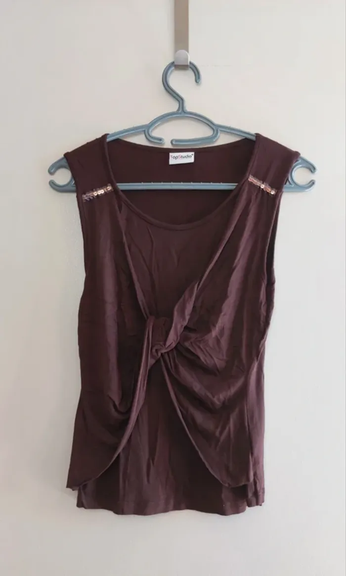 Top sans manches Top studio taille S