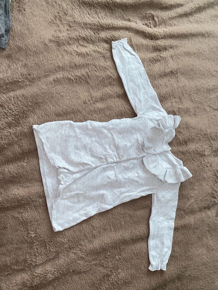 🌸lot 3 articles robes + gilet sans manche 12 mois - photo numéro 4