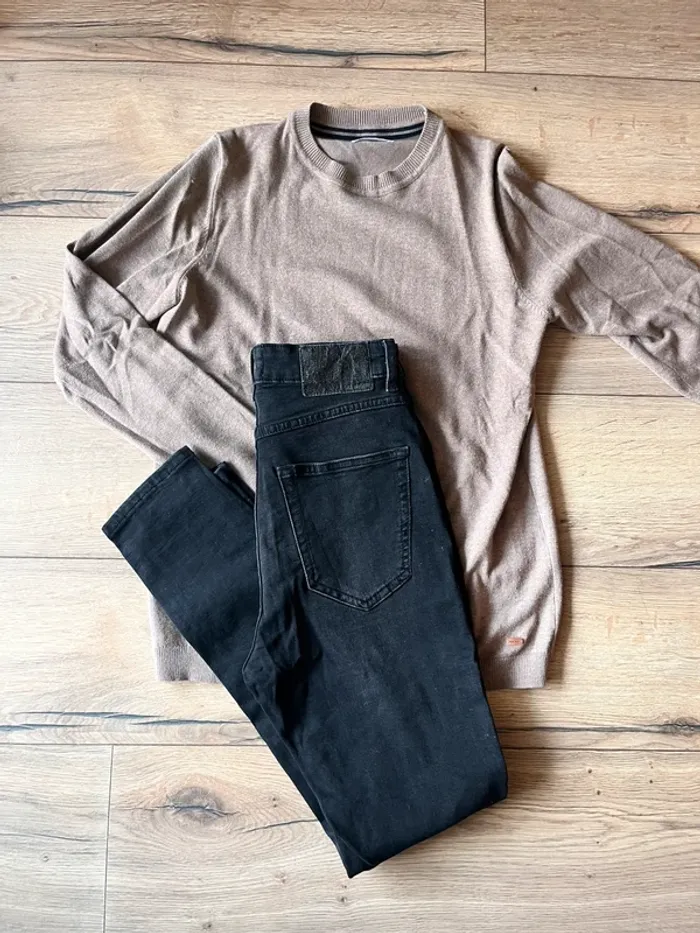 Ensemble 14 ans jean et pull col rond - photo numéro 2